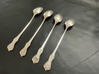 Reed   Barton Marlborough Sterling Silver 4 Iced Tea Spoons  7 1 2   