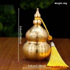 Brass Feng Shui Gourd Ornament With Tassel     Wealth   Good Luck Decor