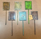 Herb Garden Signs Markers Labels Cast Iron Plant   Pier 1 - Lot Of 6