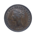 1843 New Brunswick Half Penny Token Victoria Ship Xf Au Km1 Lot  248 
