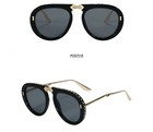  Men Women Sunglasses Fashion Folding Diamonds Retro Pilot New Style Big