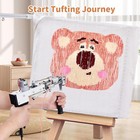 Rug Tufting Gun Starter Kit With Frame With Carpet Trimmer loop Pile Carpet Gun-