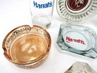 Vintage Glass Ashtrays Hotel Casino Souvenir Lot Of 11