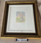 Peter Max Umbrella Man Etching W  Hand Colored Watercolor Remarques Signed 2015