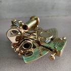 Antique Brass Working Marine Sextant Collectible Vintage Nautical Ship Astrolabe