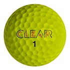 Clear Tour Black Golf Balls - Yellow - 6 Dozen Bundle