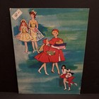    vtg Orig  1964 Barbie And Skipper 2stand-up Paper Dolls   Clothes  1957 uncut    