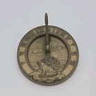 Vintage Carson Statesmetal Sundial Frog 6 75  Patina Garden Lawn Decor Usa Made