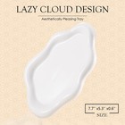 Ccinppy Ceramic Jewelry Tray Trinket Dish Decorative Cloud Vanity Key Tray For