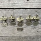 Very Rare Antique Clark s Ont Thread Spool Cabinet Drawer Pulls Brass Lot Door
