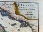 Italy 1705 Nicolas De Fer Antique Engraved Map 18th Century