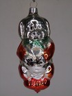Vintage Antique Blown Glass Begging Dog Figurine Christmas Ornament Germany