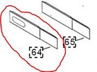 New  Oem Genuine Delonghi Ac- 5551016400 Extending Window Bracket Ne1946