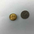 Ag Uniform Button Wreath Brass Tone Livery  Railroad  Vintage Antique 3 4  Help