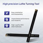 Indexable Lathe Turning Tool 21pcs Kit 1 2   12mm Shank 7 Pcs Metal Lathe Tool H