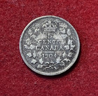 Canada 5 Cents 1904 Silver Coin Km 13 T6890
