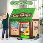 Kids Play Tent Indoor  Clubhouse Tent For Kids With Roll-up Door And Windows  