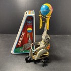 Elephant On Bike Tin Toy Clockwork Vintage Wind-up Toy Reproduction - Working