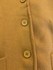 Talbots Blazer Jacket Womens Pl Yellow Pure Merino Wool Knit Button Pockets
