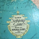 Replogle Globes 12in Standard Tabletop Globe Rotating  Wood Base With Atlas