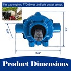 Fits For Hypro Cast Iron 8 Roller Pump  3 4  Npt  22 5 Gpm - 7560c New