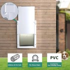 Small Pet Door For Cats Dogs Up To 15 Lb  Locking Flap  Easy Install