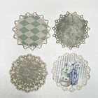 Lace Edge Doily Paper Floral Sheets Spring Junk Journal Collage Scrapbooking