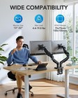 Flowlift    Dual Monitor Stand  Fully Adjustable Gaming Monitor Desk Mount For 13   