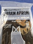 New Chef Works Urban Apron Crossback Black Apron Removeable Straps  17fb
