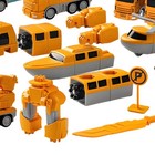 1 Set Transform Car Toy Robot Building Educational Magnetic Transform Xmas Gifts