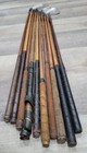 10 Antique Vintage 1895 To 1910 Smooth Face Hickory Wood Shaft Golf Clubs