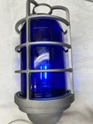 Vintage Airport Airfield Landing Strip Airplane Pilot Taxiway Edge Blue Lights