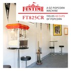 Funtime Ft825cr 8oz Red Bar Table Top Popcorn Popper Maker Machine