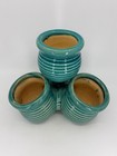 Vintage Pottery Ceramic Strawberry succulent Pyramid Planter 4 Pots