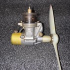 Rare  Vintage  -control Line  Model Airplane  Engine With Prop Rc Engine Indian 