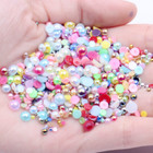 Wholesale Flat Back Pearl Semicircle Decoration Diy Color Ab Beads For Jewelry