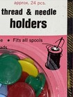 3 Lot Vintage Spool Top Pin Cushion  Needle Holder Sewing Tools Fits All Spools