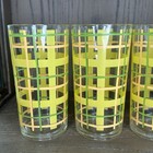 Vintage 70 s Drinking Glasses Tumblers Plastic Orange Yellow Set Of 4 Mod Funky