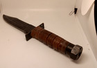 Vintage 60 s Japan Made Jet Pilot Survival Fighting Knife W  Sheath Stone