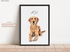 Custom Pet Portrait   Watercolor Dog Or Cat Painting   Personalized Pet Memoria