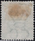Hong Kong 1865 Qv Used 24c Dp Green Sc a1 18a Barred Oval  b62 Cancl Wmk crwn cc