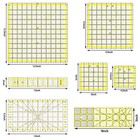 Bsgogo Quilting Rulers 7 Piece Acrylic Fabric Cutting Ruler Set Sewing Templates