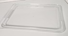 Vintage Mcm Large Clear Acrylic   Lucite Serving Tray With Handles Set Of Two