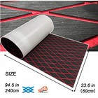 Black Red Eva Foam Boat Flooring Carpet  Marine Teak Decking Sheet     Rhombus Mat