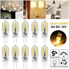 10 100pcs G4 Bi-pin 12 Led Lamp Light Bulb Dc 12v 20w 2835 Smd 6000k White  Warm