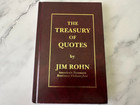 Rare  Jim Rohn Signed Autograph Limited First Edition Treasury Of Quotes Book 