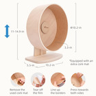 Wooden Hamster Exercise Wheel  - Silent Hamster Running Wheel For Hamsters Ge   