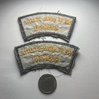 Pair Vintage Canadian Army West Nova Scotia Regiment Shoulder Title Patches Nos
