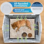 30inches Large Dog House Plastic Doghouse With Adjustable Skylight Waterproof