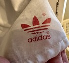 Adidas Vintage 80s Retro Cotton Sprinter Shorts Red Stripes Size Large usa rare